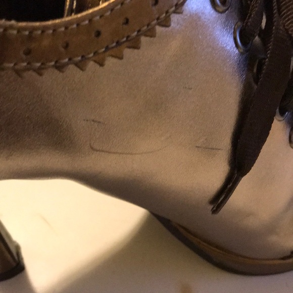 95 Colin Stuart Metallic Color Blocked Platforms sz 8B - Picture 8 of 8